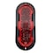 Truck-Lite 60 Series, Led, Red, Oval, 26 Diode, Stop/Turn/Tail, Black Flange Mount, Fit N Forget S.S., 12V 60256R - alternate 5